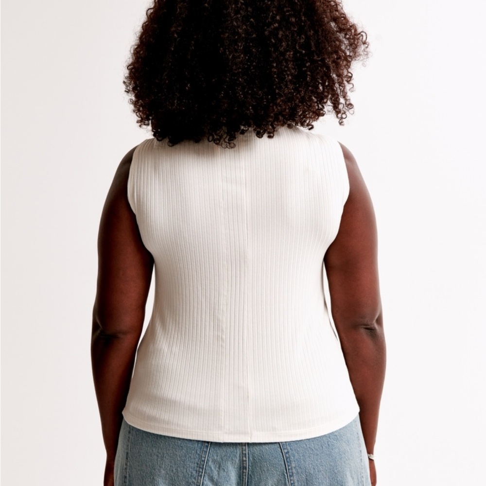 Wide Rib Button-Through Slash Top - Picture 3 of 6